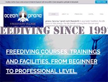 Tablet Screenshot of oceanprana.com
